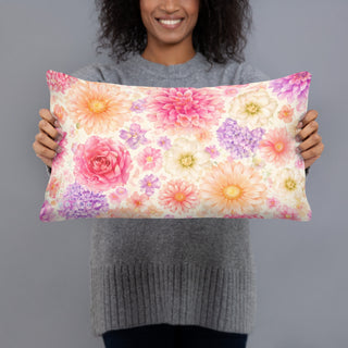 Pedal Whisper 🌸 Pillow 20″×12″