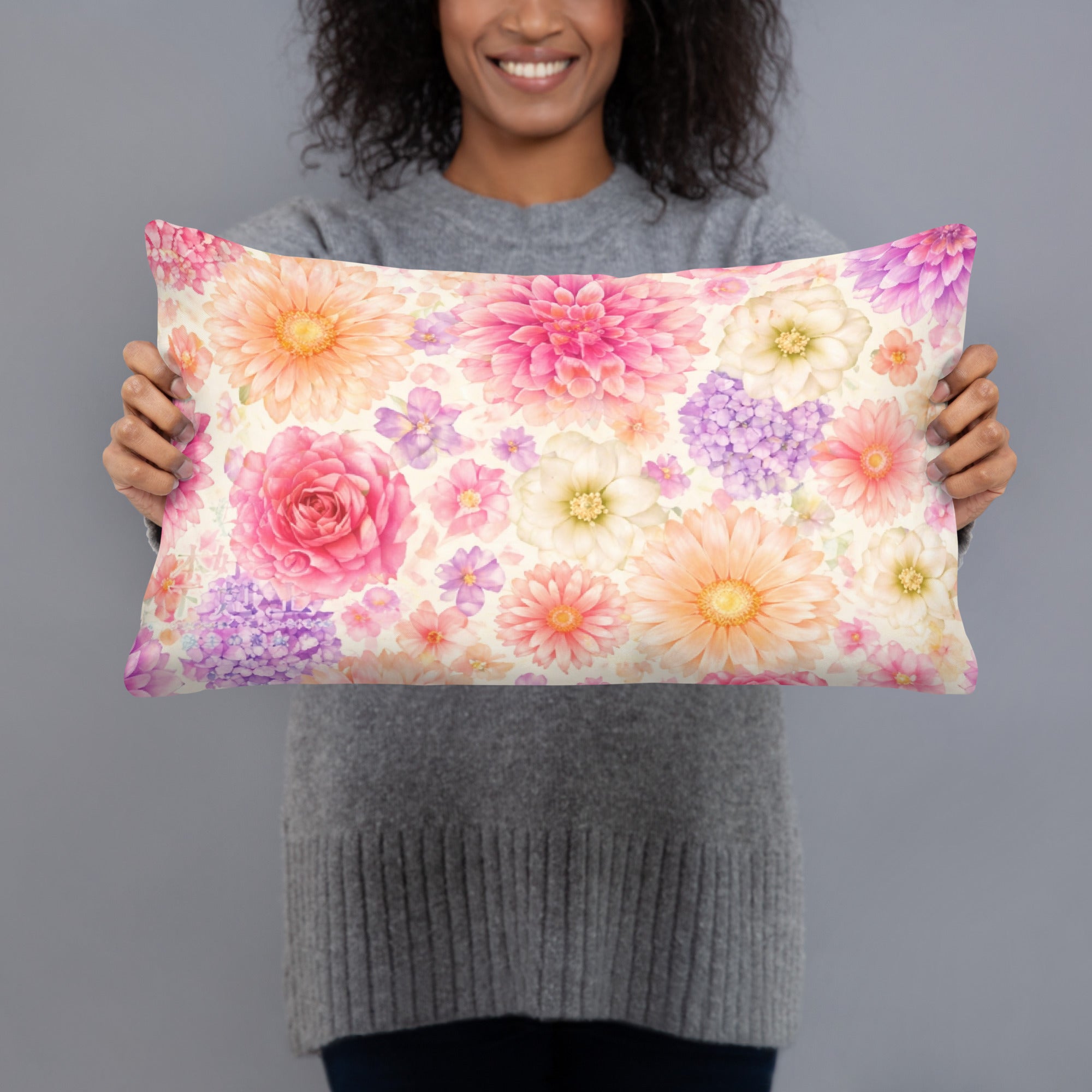Pedal Whisper 🌸 Pillow 20″×12″