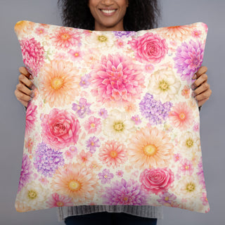 Pedal Whisper 🌸 Pillow 22″×22″