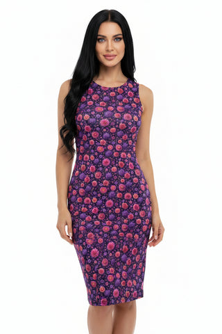 Bloomveil Eclipse Bodycon dress