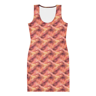 Peach Static Glow Bodycon dress XL