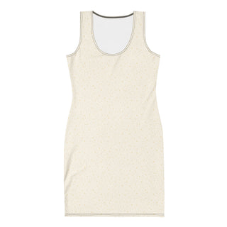 Starburst Cream Bodycon dress