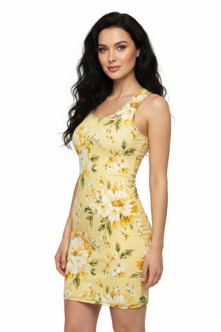 Golden Bloom Bodycon dress XL