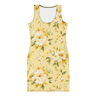 Golden Bloom Bodycon dress