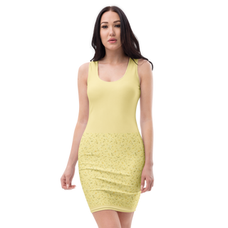 Golden Blossom Bodycon dress XL