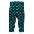 Mint Pixel Wave Capri Leggings XL