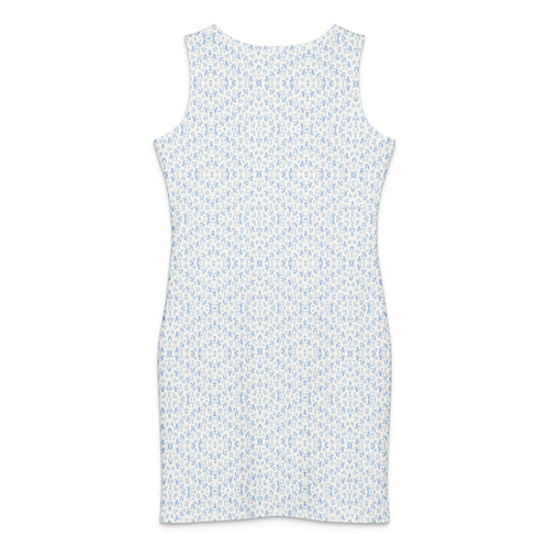 Azure Whisper Ponies bodycon dress