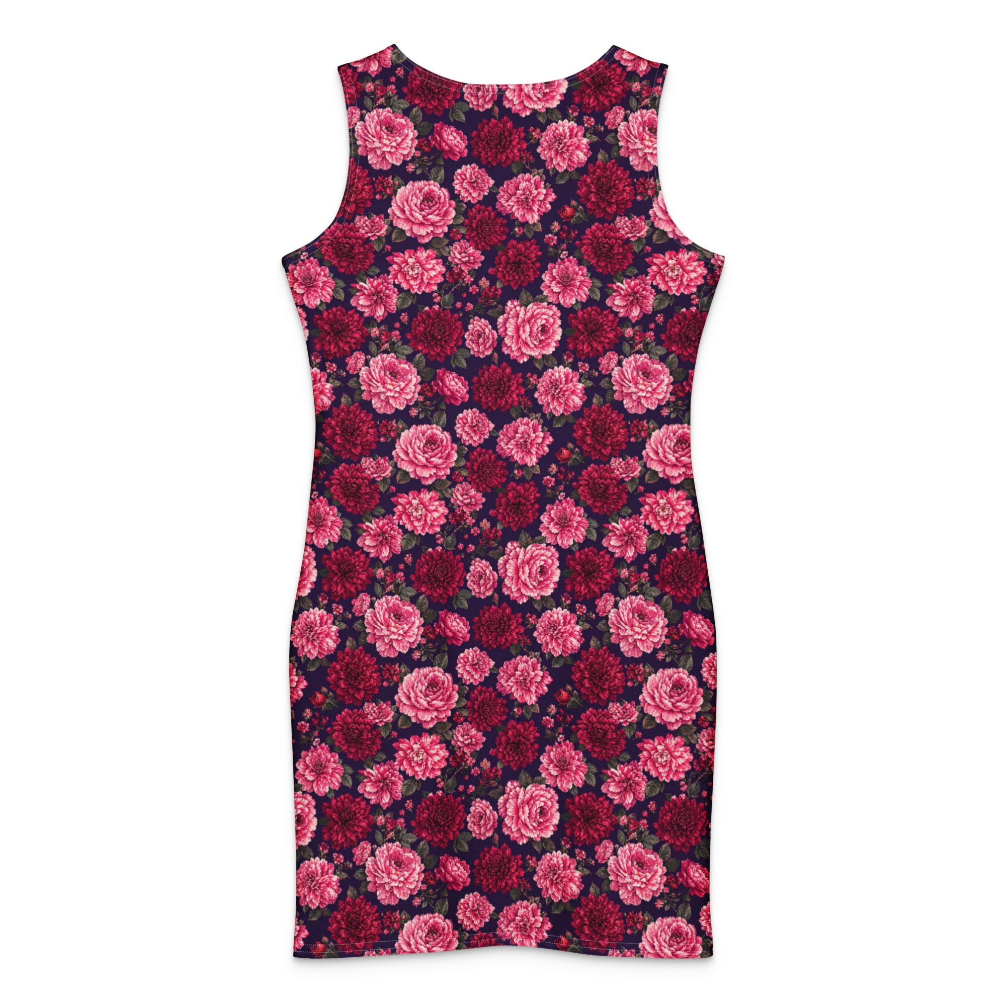 🌹Crimson Garden Cotton bodycon dress
