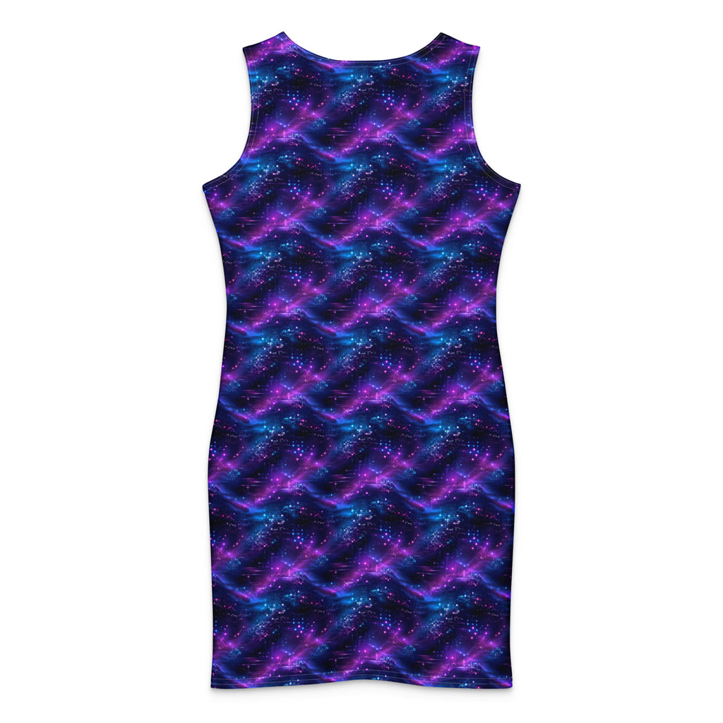 Neon Dusk Cotton bodycon dress