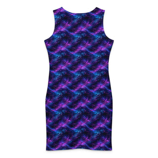 Neon Dusk Cotton bodycon dress