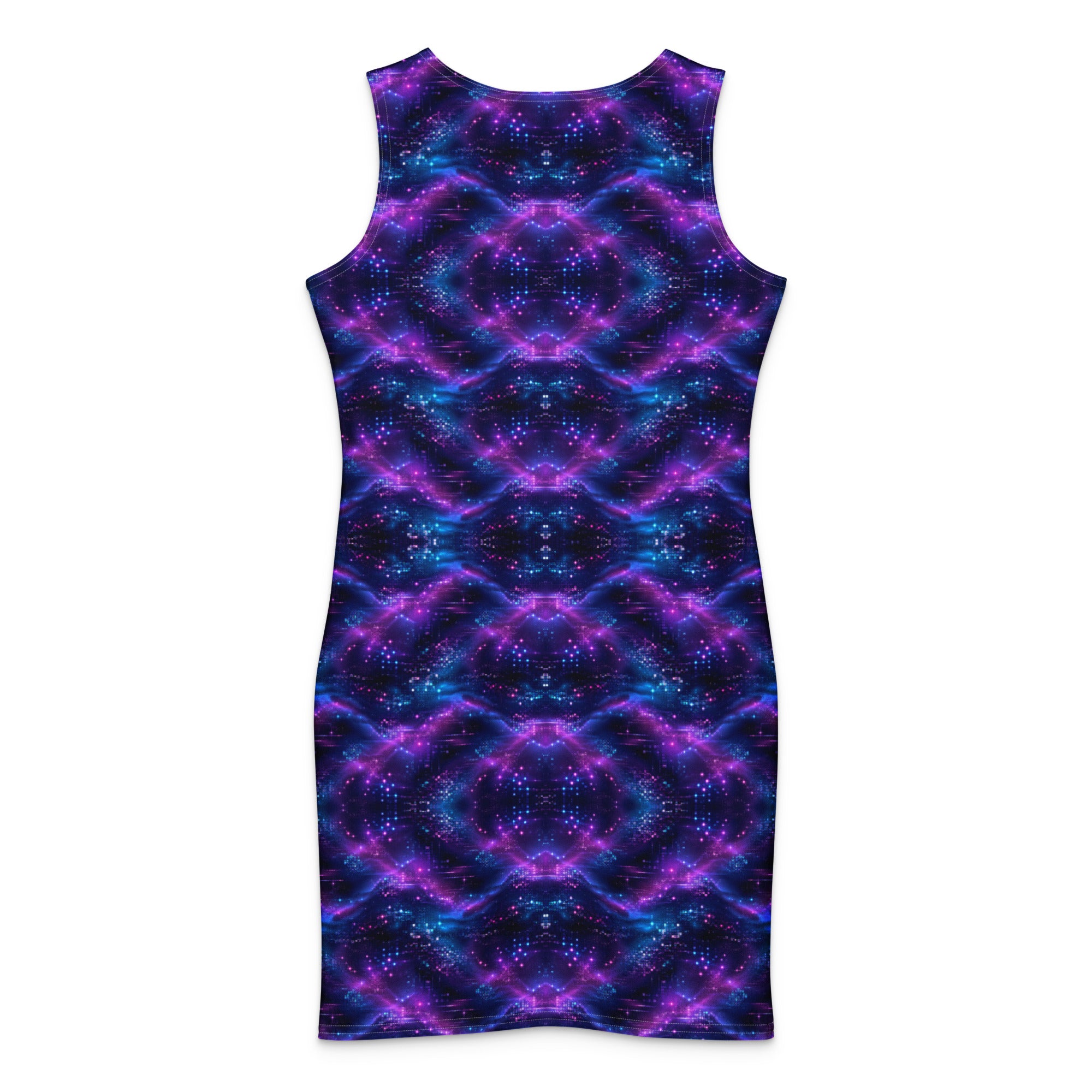 Neon Dusk Reflect Cotton bodycon dress