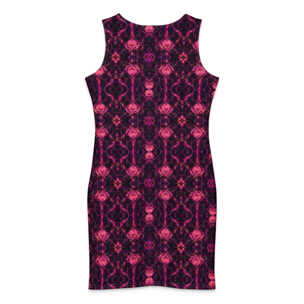 Cosmic Rose Cotton bodycon dress