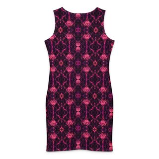 Cosmic Rose Cotton bodycon dress