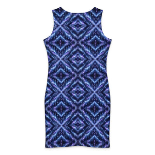 Frosted Indigo Cotton bodycon dress