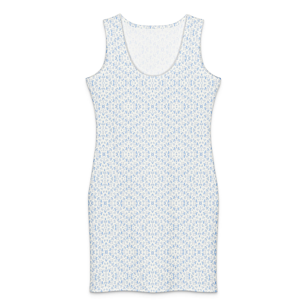 Azure Whisper Ponies bodycon dress XL