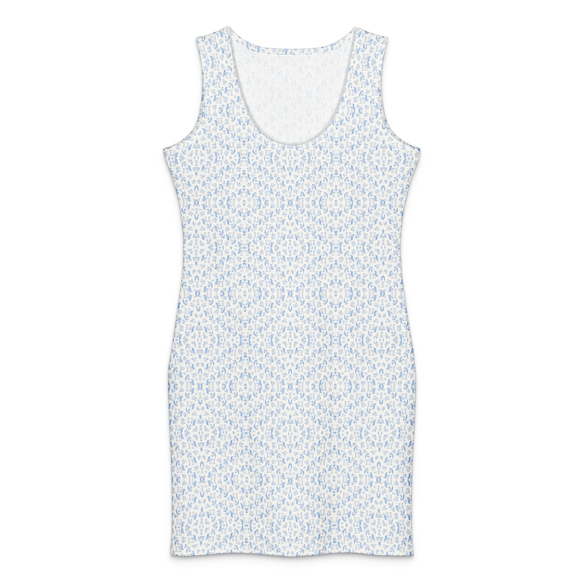 Azure Whisper Ponies bodycon dress XL