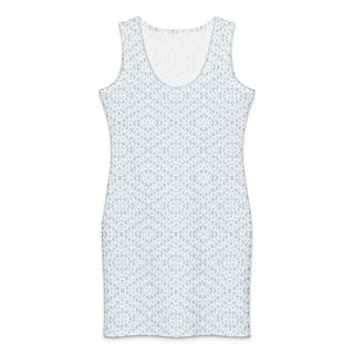 Azure Whisper Ponies bodycon dress