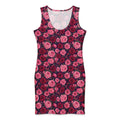 🌹Crimson Garden Cotton bodycon dress XL