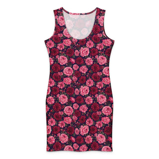 Crimson Garden Cotton bodycon dress XL
