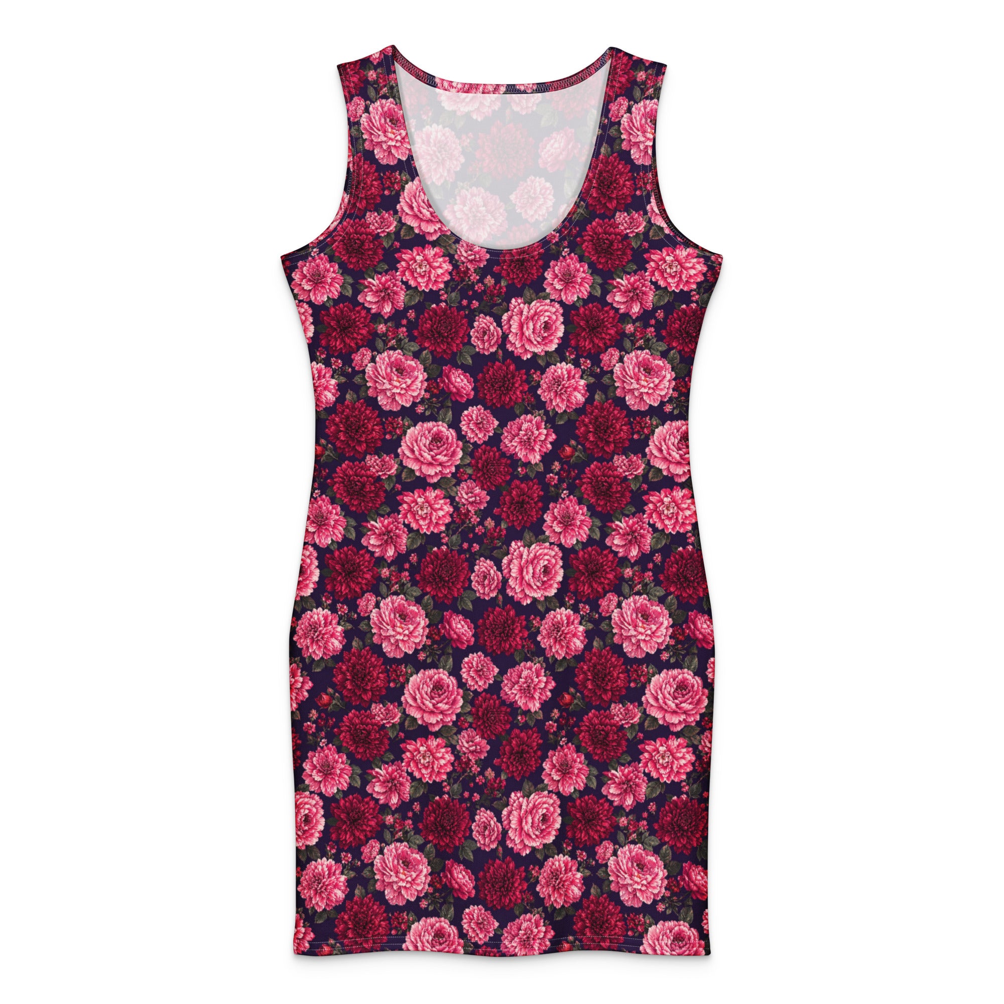🌹Crimson Garden Cotton bodycon dress XL