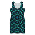 Mint Pixel Wave Reflect Cotton bodycon dress XL