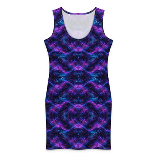 Neon Dusk Reflect Cotton bodycon dress XL