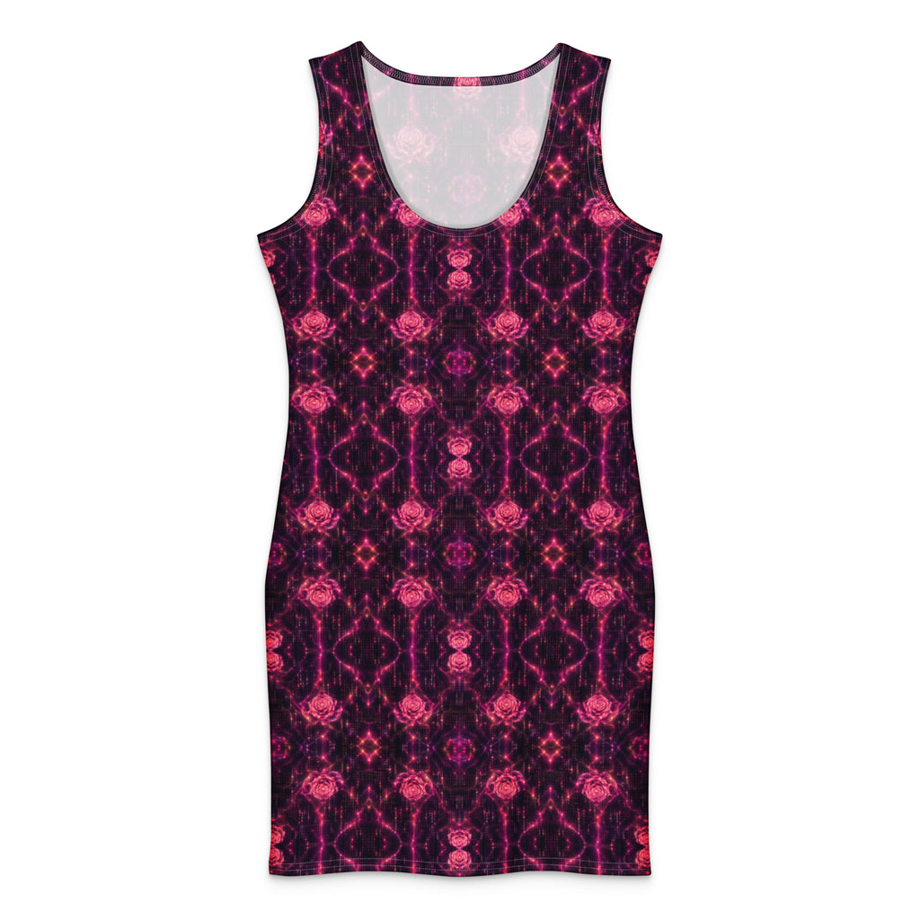 Cosmic Rose Cotton bodycon dress XL