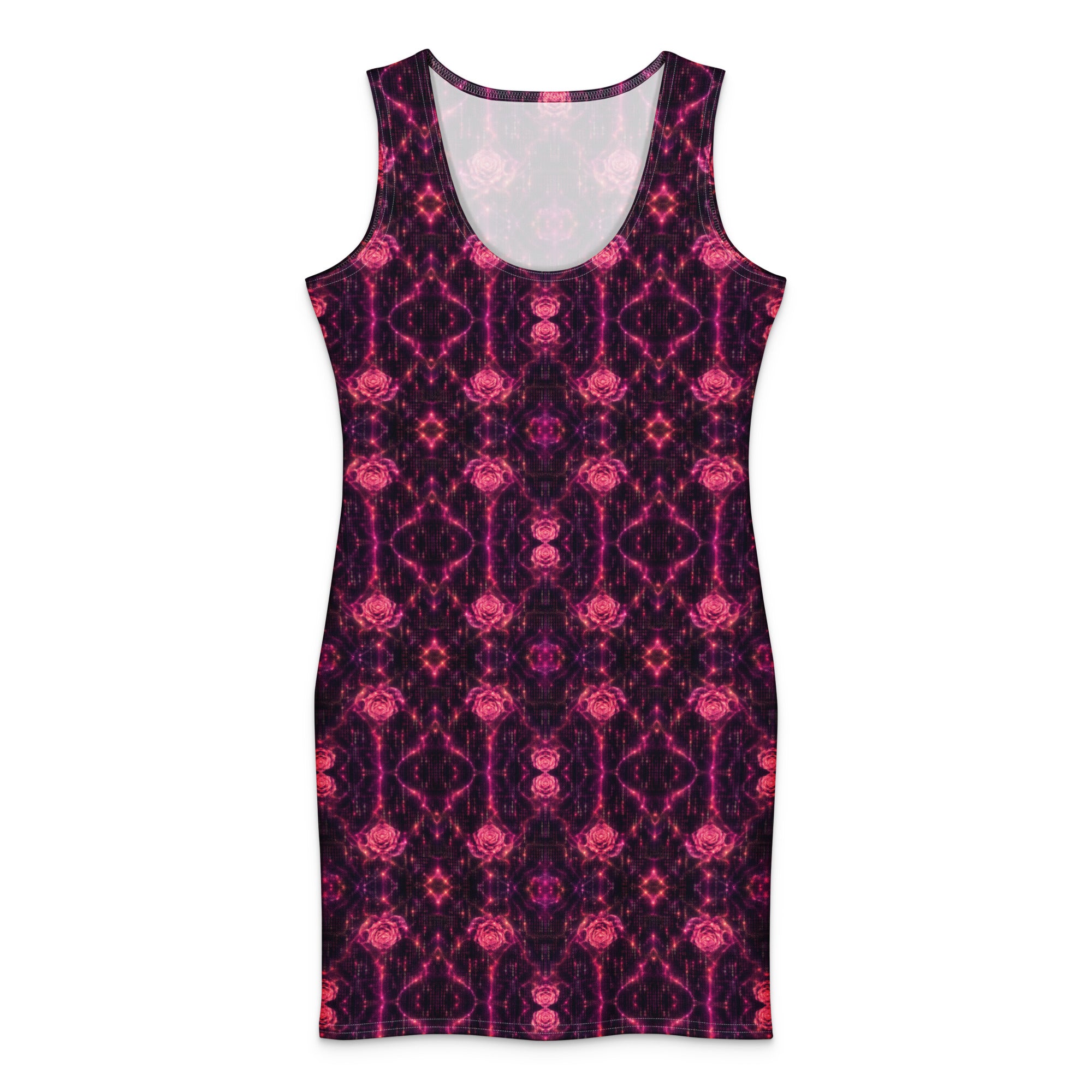 Cosmic Rose Cotton bodycon dress XL