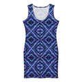 Frosted Indigo Cotton bodycon dress XL