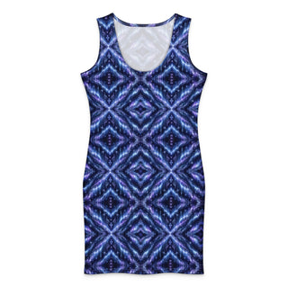 Frosted Indigo Cotton bodycon dress XL