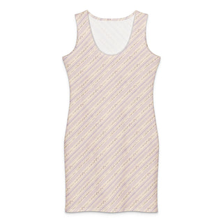 Lilac Ribbon 2 Cotton bodycon dress XL