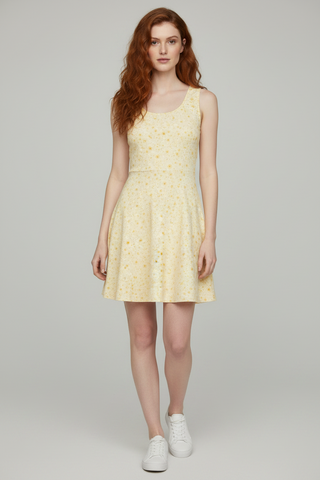 Butter Bloom Cotton bodycon dress