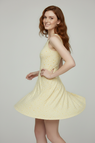 Butter Bloom Cotton bodycon dress