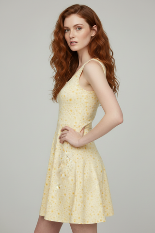 Butter Bloom Cotton bodycon dress