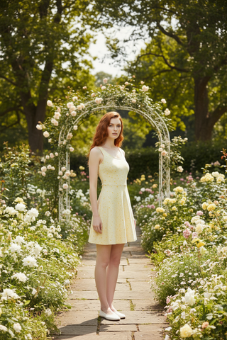 Butter Bloom Cotton bodycon dress