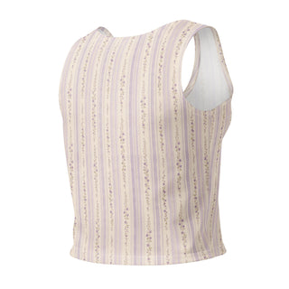 Lilac Ribbon Cotton crop top