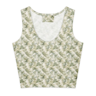 Sage Bloom Cotton crop top XL