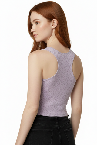 Lilac Micro Cotton crop top