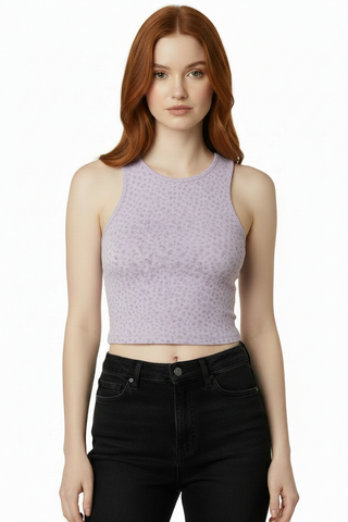 Lilac Micro Cotton crop top