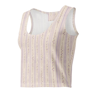 Lilac Ribbon Cotton crop top XL