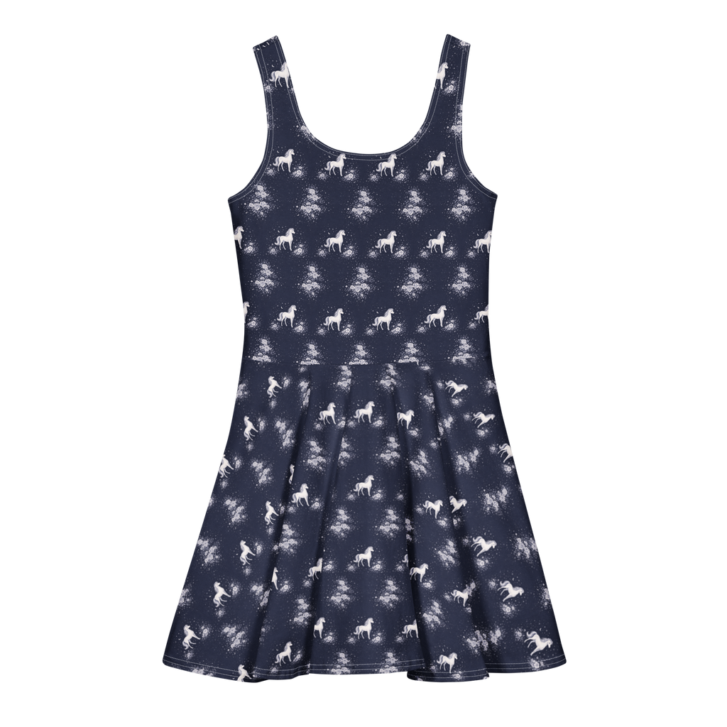 Lunar Pony Bloom Cotton skater dress