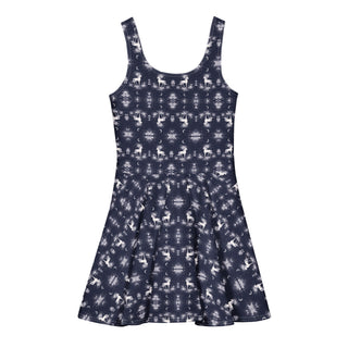 Lunar Pony Bloom Cotton skater dress