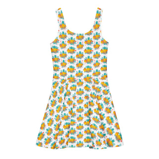 Tropical Pony Pop Cotton skater dress