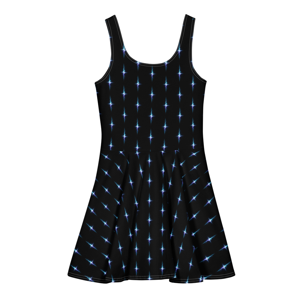 Midnight Break Cotton skater dress