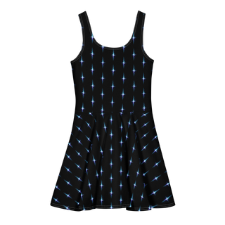 Midnight Break Cotton skater dress