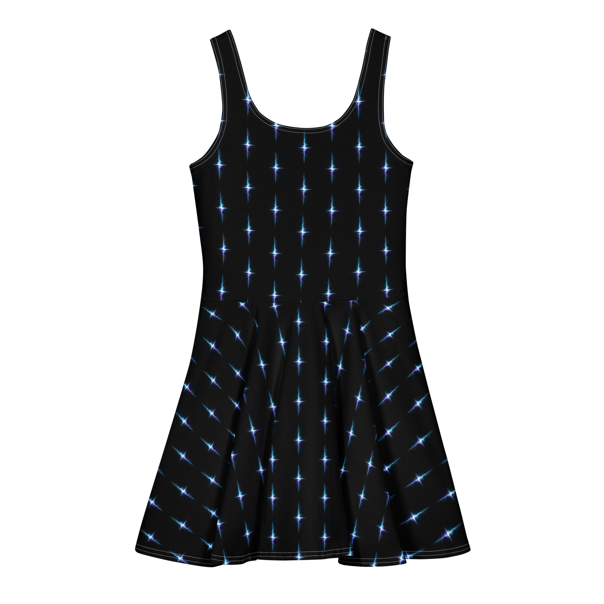 Midnight Break Cotton skater dress