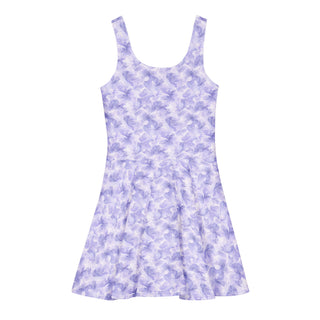 Lavender Bloom Cotton skater dress