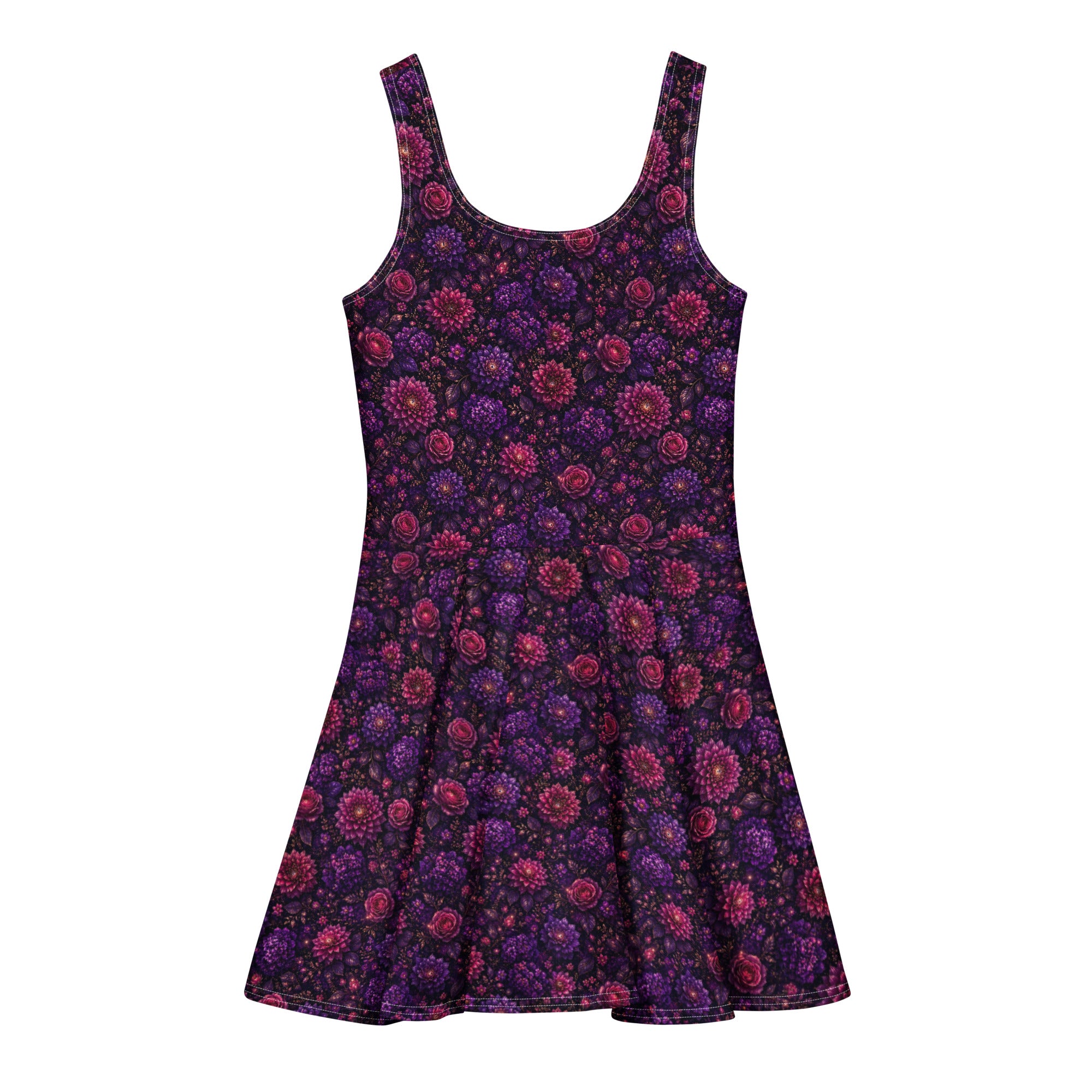 Velvet Bloomveil🖤 Cotton skater dress