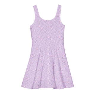 Lilac Garden Cotton skater dress