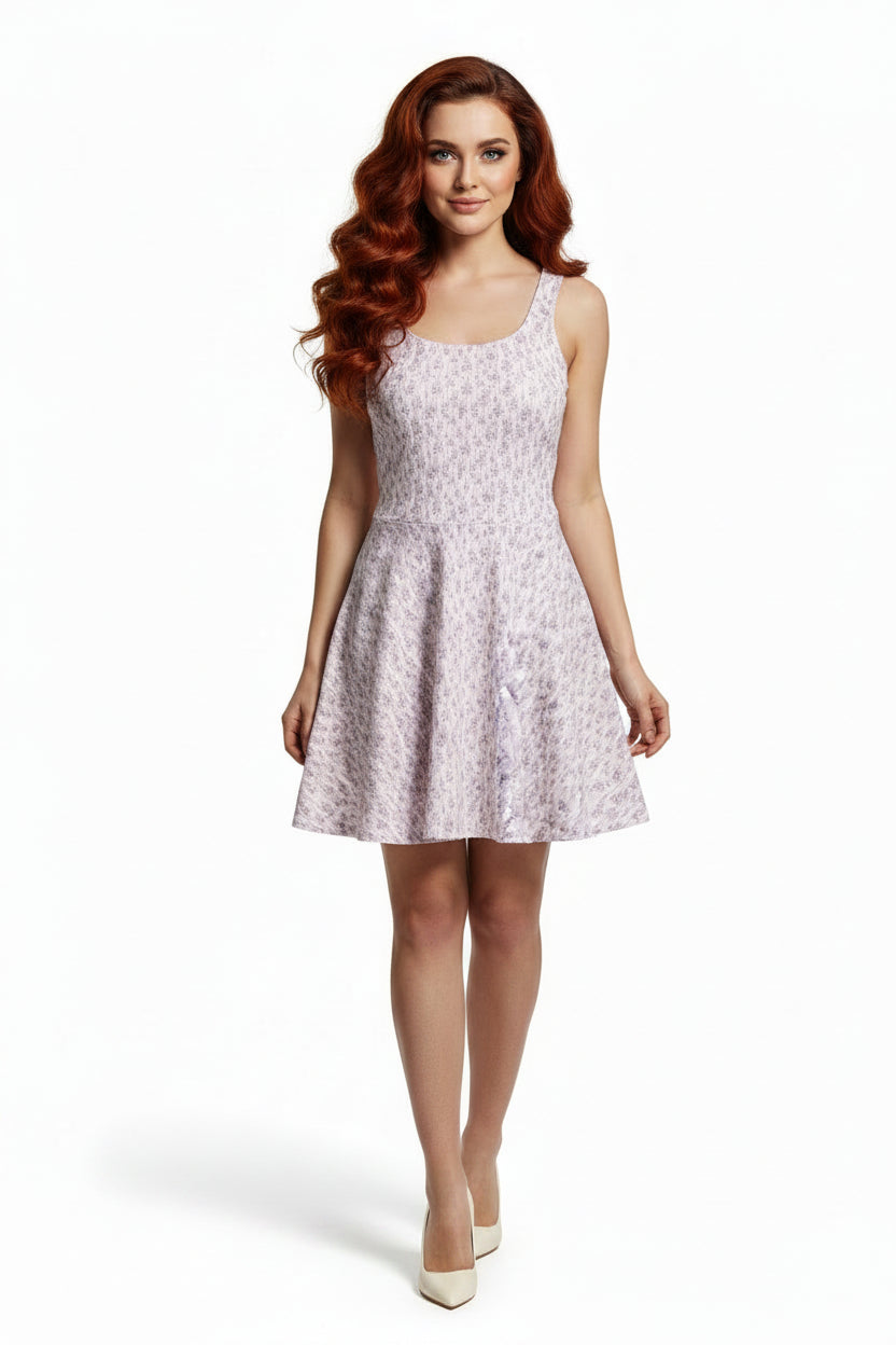 Lilac Bloom Cotton skater dress